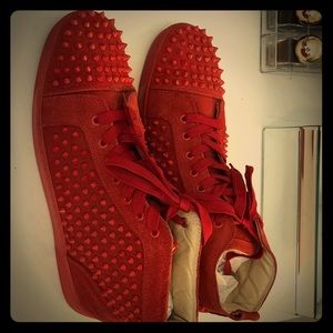 Christian Loubatin Red spiked Men’s size 10 shoe